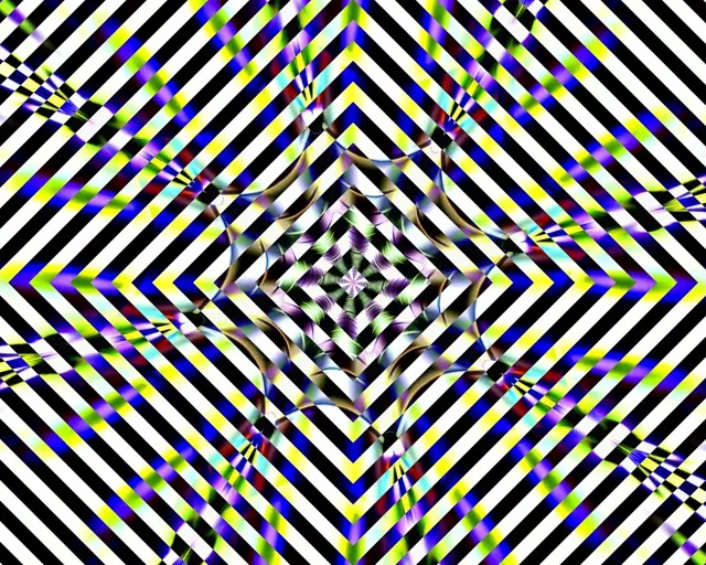 5:4 Industrial Neon Tunnel Spiraling Diamond Vortex VJ Loop 60fps Screensaver